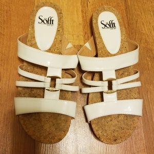 Sofft white sandals